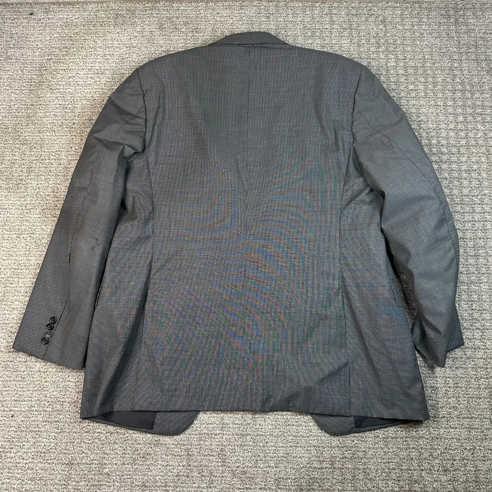 Canali Exclusive Mens Grey Super 150s Virgin Blazer Size 46R Made in Italy